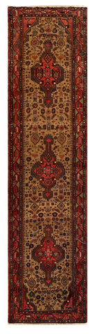 25621-Hamadan Hand-Knotted/Handmade Persian Rug/Carpet Traditional Authentic/ Size: 11'2" x 2'8"