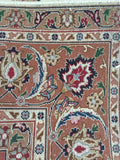 21662 - Tabriz Hand-knotted/Handmade Persian Rug/Carpet Traditional Authentic/Size: 7'0" x 5'0"