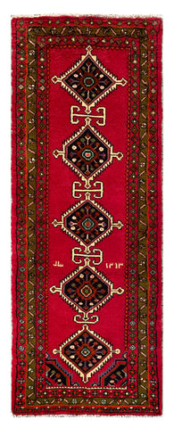 25529-Hamadan Hand-Knotted/Handmade Persian Rug/Carpet Traditional Authentic/ Size: 5'10" x 2'2"