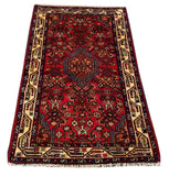 25512-Hamadan Hand-Knotted/Handmade Persian Rug/Carpet Traditional Authentic/ Size: 4'0" x 2'6"