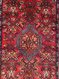 25512-Hamadan Hand-Knotted/Handmade Persian Rug/Carpet Traditional Authentic/ Size: 4'0" x 2'6"