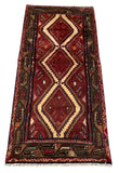 25488-Hamadan Hand-Knotted/Handmade Persian Rug/Carpet Traditional Authentic/ Size: 5'1" x 2'4"