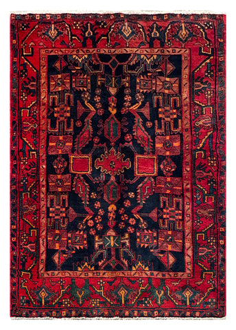 25655-Hamadan Hand-Knotted/Handmade Persian Rug/Carpet Traditional Authentic/ Size: 6'11" x 4'10"