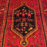 25659-Hamadan Hand-Knotted/Handmade Persian Rug/Carpet Traditional Authentic/ Size: 7'3" x 4'11"