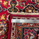 25574-Mashad Hand-Knotted/Handmade Persian Rug/Carpet Traditional Authentic/ Size: 9'9" x 6'7"