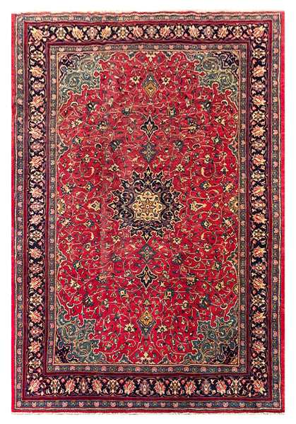 25564-Sarough Hand-Knotted/Handmade Persian Rug/Carpet Traditional/Authentic/ Size: 10'2" x 6'11"