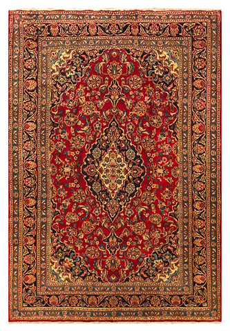 25684-Mashad Hand-Knotted/Handmade Persian Rug/Carpet Traditional Authentic/ Size: 9'9" x 6'6"