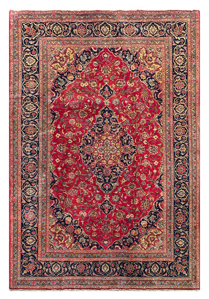 25624-Kashmar Hand-Knotted/Handmade Persian Rug/Carpet Tribal/Nomadic Authentic/ Size: 9'10 x 6'8