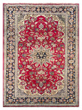 25578- Isfahan Persian Hand-Knotted Authentic/Traditional Carpet/Rug/ Size: 9'10'' x 7'1''