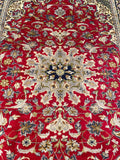 25578- Isfahan Persian Hand-Knotted Authentic/Traditional Carpet/Rug/ Size: 9'10'' x 7'1''