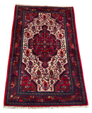 25686-Hamadan Hand-Knotted/Handmade Persian Rug/Carpet Traditional Authentic/ Size: 4'2" x 2'7"