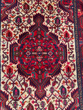 25686-Hamadan Hand-Knotted/Handmade Persian Rug/Carpet Traditional Authentic/ Size: 4'2" x 2'7"
