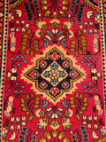 25513-Hamadan Hand-Knotted/Handmade Persian Rug/Carpet Traditional Authentic/ Size: 4'1" x 2'5"