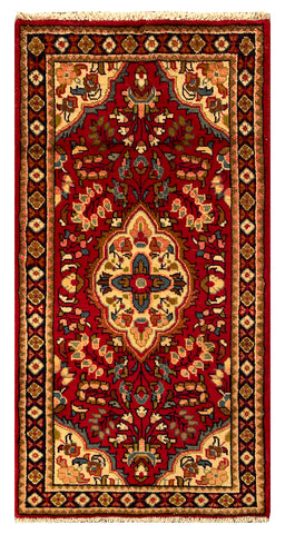 25506-Hamadan Hand-Knotted/Handmade Persian Rug/Carpet Traditional Authentic/ Size: 4'3" x 2'2"