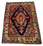 25668-Hamadan Hand-Knotted/Handmade Persian Rug/Carpet Traditional Authentic/ Size: 4'2" x 2'11"