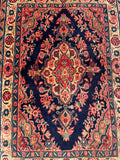 25668-Hamadan Hand-Knotted/Handmade Persian Rug/Carpet Traditional Authentic/ Size: 4'2" x 2'11"