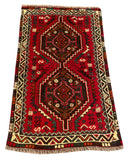 25515-Shiraz Hand-Knotted/Handmade Persian Rug/Carpet Traditional/Authentic/Size: 4'0" x 2'6"