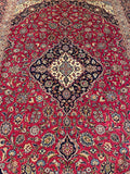 25568-Kashan Hand-Knotted/Handmade Persian Rug/Carpet Traditional/Authentic/Size: 11'10" x 8'2"