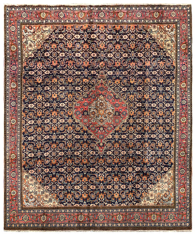 25584-Ardebil Hand-Knotted/Handmade Persian Rug/Carpet Traditional/Authentic/ Size: 9'10"x 8'2"