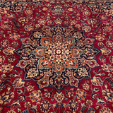 25559-Mashad Hand-Knotted/Handmade Persian Rug/Carpet Traditional Authentic/ Size: 9'6" x 9'4"