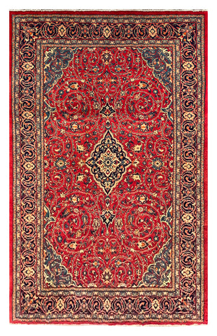 25632-Sarough Hand-Knotted/Handmade Persian Rug/Carpet Traditional/Authentic/ Size: 10'8" x 6'9"