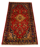 25667-Hamadan Hand-Knotted/Handmade Persian Rug/Carpet Traditional Authentic/ Size: 4'7" x 2'7"