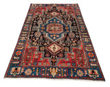 24251-Hamadan Hand-Knotted/Handmade Persian Rug/Carpet Tribal Authentic/ Size: 7'3" x 4'4"