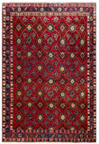 24286- Kashan Handmade/Hand-Knotted Persian Rug/ Traditional Carpet Authentic/ Size: 4'8" x 3'4"