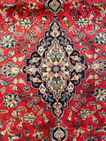 24374- Kashan Handmade/Hand-Knotted Persian Rug/ Traditional Carpet Authentic/ Size: 5'3" x 3'4"