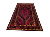 24301-Hamadan Hand-Knotted/Handmade Persian Rug/Carpet Tribal Authentic/ Size: 6'10" x 4'0"