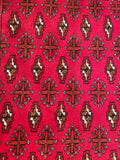 24181-Turkmen Hand-Knotted/Handmade Persian Rug/Carpet Traditional/Authentic/ Size: 3'8" x 1'10"