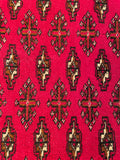 24184-Turkmen Hand-Knotted/Handmade Persian Rug/Carpet Traditional/Authentic/ Size: 4'1" x 2'0"