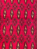 24176-Turkmen Hand-Knotted/Handmade Persian Rug/Carpet Traditional/Authentic/ Size: 3'10" x 2'0"