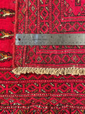 24176-Turkmen Hand-Knotted/Handmade Persian Rug/Carpet Traditional/Authentic/ Size: 3'10" x 2'0"