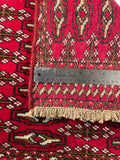 24183-Turkmen Hand-Knotted/Handmade Persian Rug/Carpet Traditional/Authentic / Size: 4'2" x 1'10"
