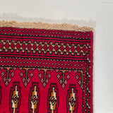 24182-Turkmen Hand-Knotted/Handmade Persian Rug/Carpet Traditional/Authentic Size: 4'1" x 2'0"