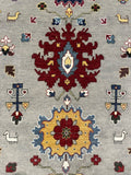 25700- Royal Heriz Hand-Knotted/Handmade Indian Rug/Carpet Traditional/Authentic/Size 7'10" x 7'10"