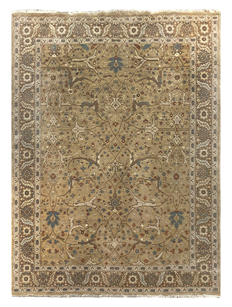 25717- Royal Heriz Hand-Knotted/Handmade Indian Rug/Carpet Traditional/Authentic/Size 12'1" x 8'10"