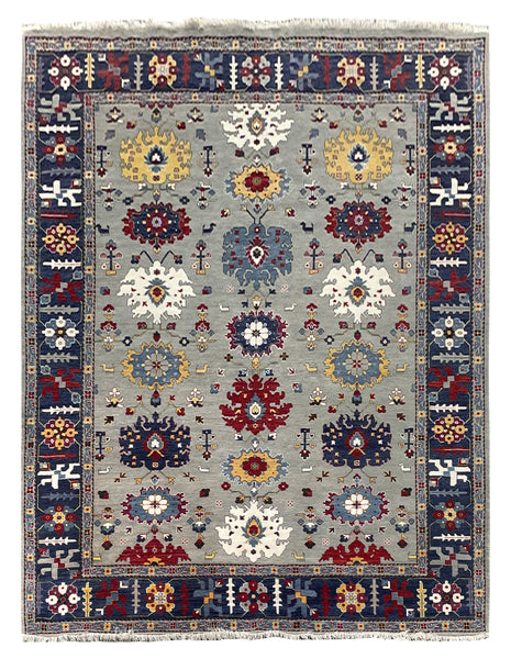 25696- Royal Heriz Hand-Knotted/Handmade Indian Rug/Carpet Traditional/Authentic/Size 12'1" x 9'1"