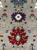 25696- Royal Heriz Hand-Knotted/Handmade Indian Rug/Carpet Traditional/Authentic/Size 12'1" x 9'1"