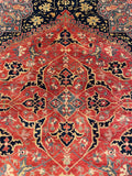 25697- Royal Heriz Hand-Knotted/Handmade Indian Rug/Carpet Traditional/Authentic/Size 10'0" x 8'0"