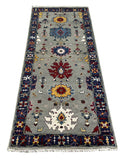 25692- Royal Heriz Hand-Knotted/Handmade Indian Rug/Carpet Traditional/Authentic/Size 6'2" x 2'9"