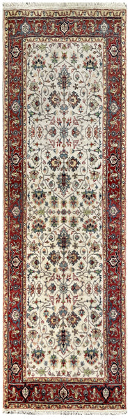 25703- Royal Heriz Hand-Knotted/Handmade Indian Rug/Carpet Traditional/Authentic/Size 6'6" x 2'8"