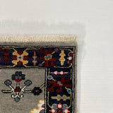 25691- Royal Heriz Hand-Knotted/Handmade Indian Rug/Carpet Traditional/Authentic/Size 8'8" x 2'8"