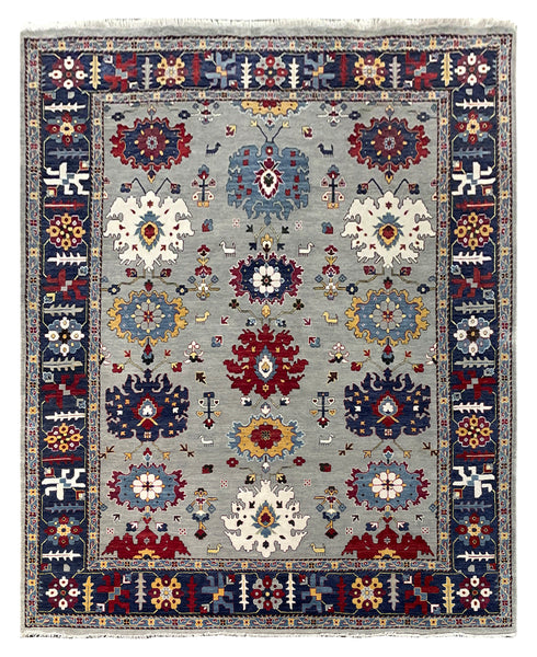25716- Royal Heriz Hand-Knotted/Handmade Indian Rug/Carpet Traditional/Authentic/Size 10'0" x 8'0"