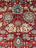 25719- Royal Heriz Hand-Knotted/Handmade Indian Rug/Carpet Traditional/Authentic/Size 9'11" x 7'10"