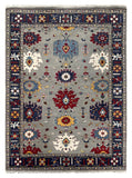 25695- Royal Heriz Hand-Knotted/Handmade Indian Rug/Carpet Traditional/Authentic/Size 8'0" x 5'8"