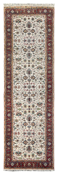 25710- Royal Heriz Hand-Knotted/Handmade Indian Rug/Carpet Traditional/Authentic/Size 9'1" x 2'10"