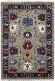 25699- Royal Heriz Hand-Knotted/Handmade Indian Rug/Carpet Traditional/Authentic/Size 6'0" x 3'11"