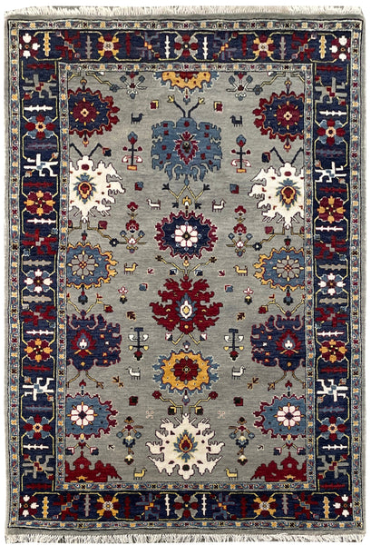 25699- Royal Heriz Hand-Knotted/Handmade Indian Rug/Carpet Traditional/Authentic/Size 6'0" x 3'11"